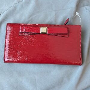 Gorgeous Red Kate Spade Leather Wallet 🥰